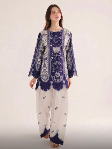 2PC Summer Lawn Dress- PRT L42961