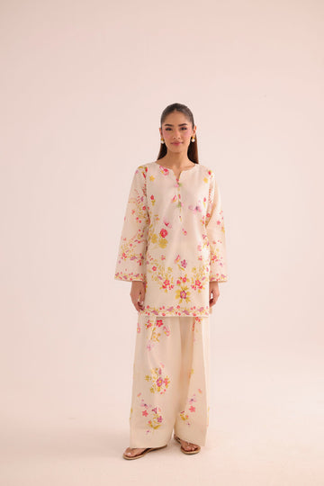 2PC Summer Lawn Dress- PRT L42954