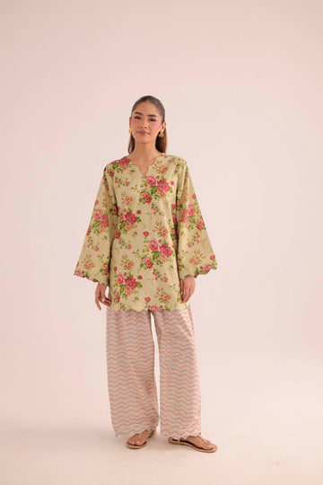 2PC Summer Lawn Dress- PRT L42971
