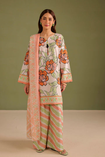 3PC Printed Lawn Suit - 42712