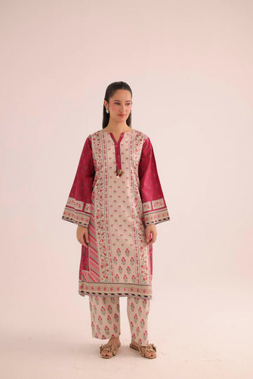 2PC Summer Lawn Dress- PRT L42723