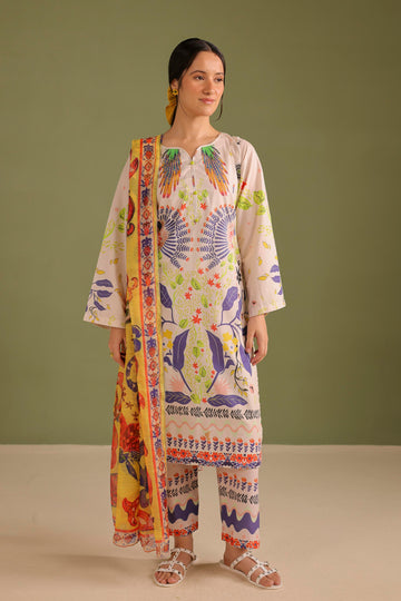 3PC Printed Lawn Suit - 42685