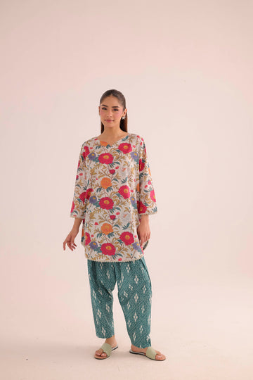 2PC Summer Lawn Dress- PRT L42184