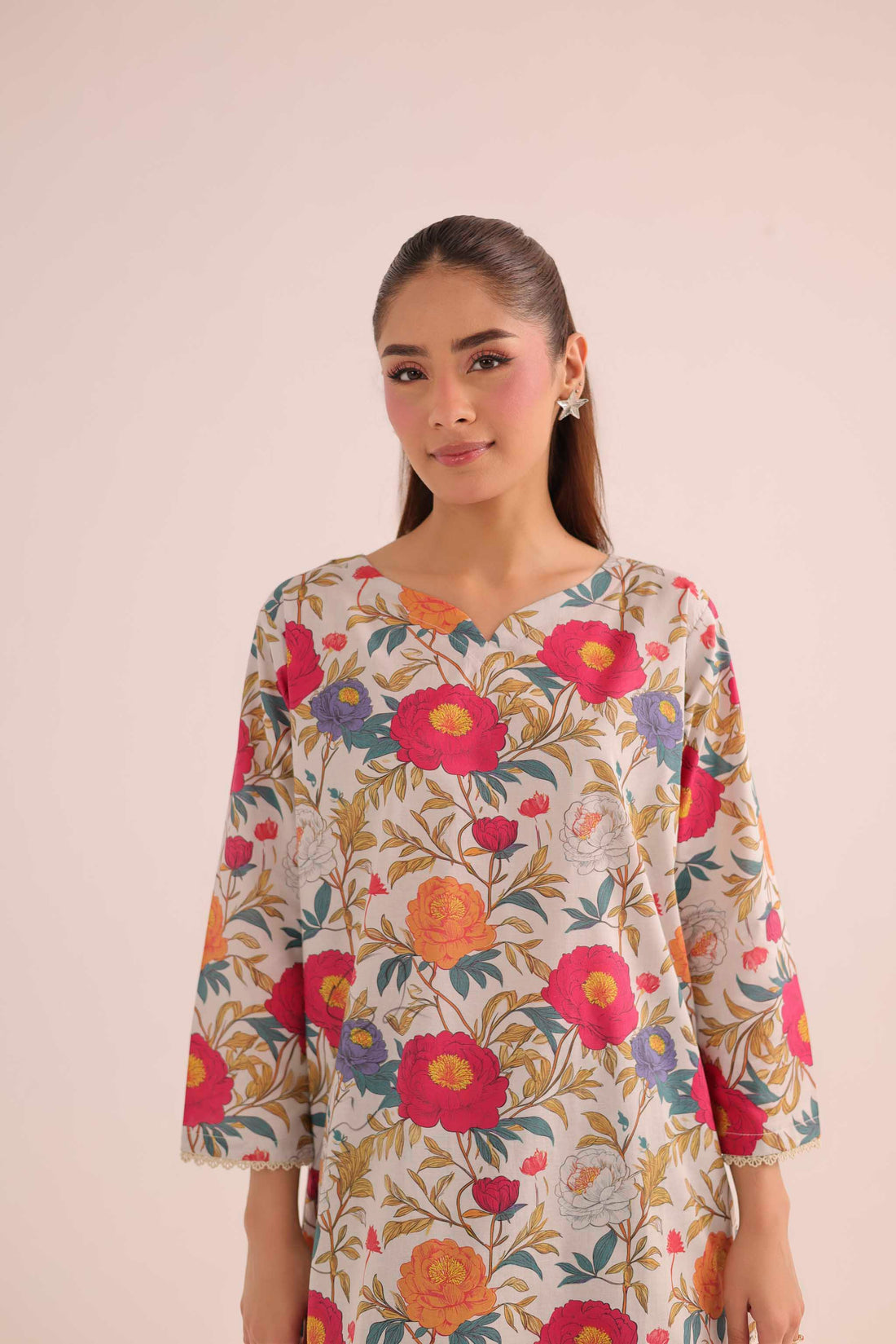 2PC Summer Lawn Dress- PRT L42184