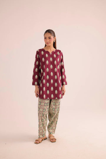 2PC Summer Lawn Dress- PRT L42947