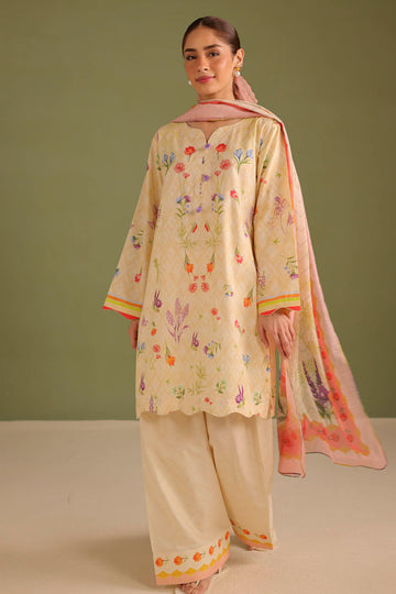 3PC Printed Lawn Suit - 42677