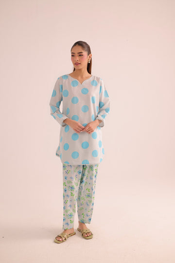 2PC Summer Lawn Dress- PRT L42969