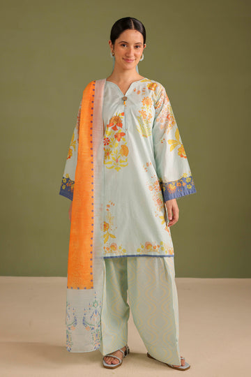 3PC Printed Lawn Suit - 42707