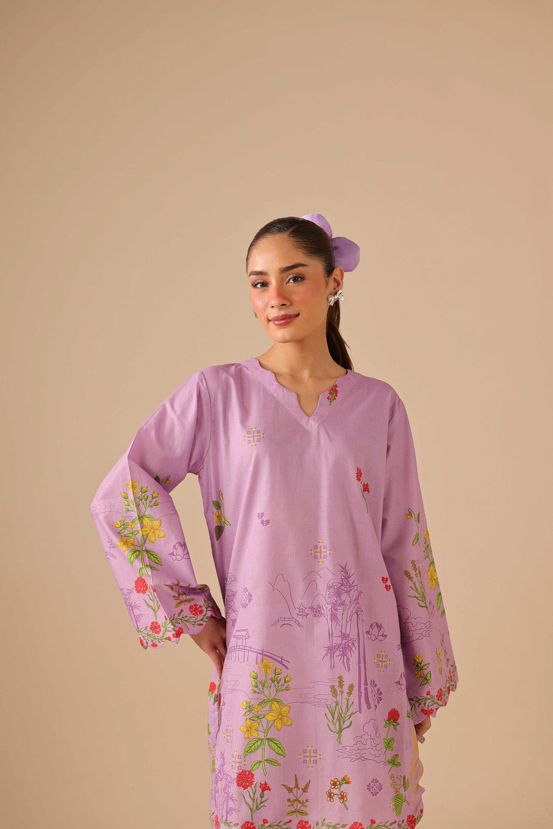 2PC Summer Lawn Dress - 44255