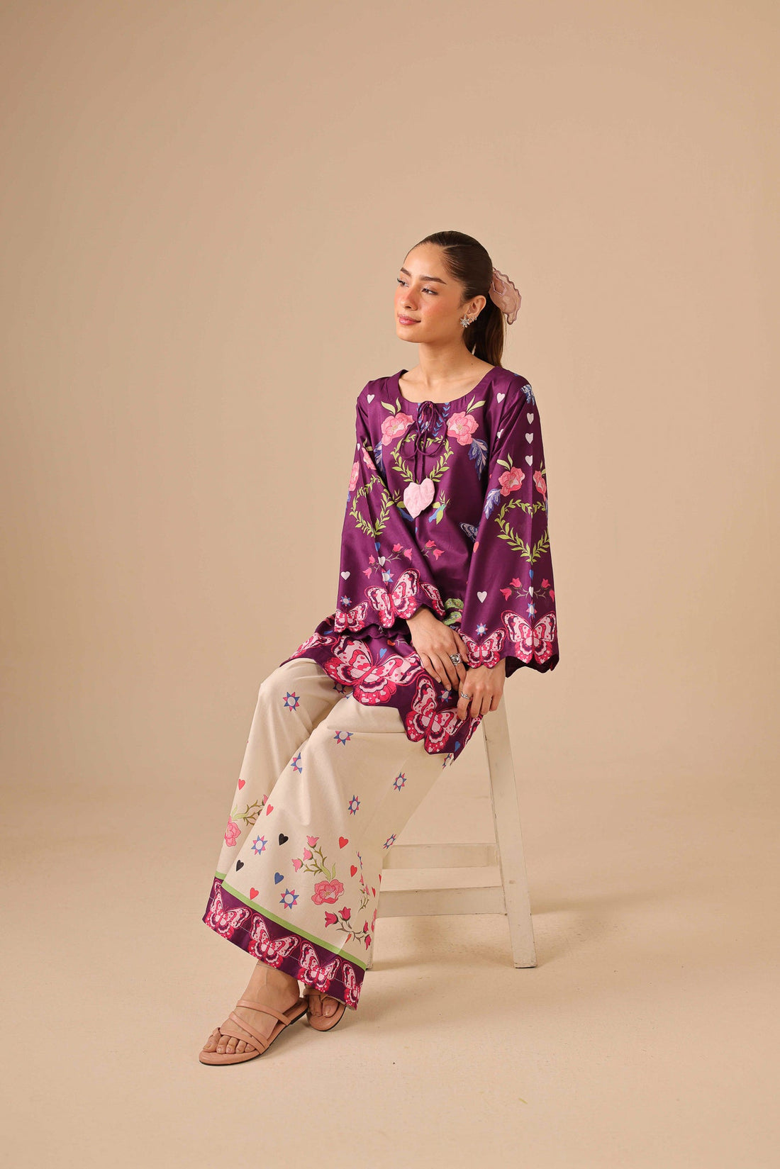 2PC Summer Lawn Dress - 44237