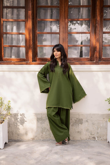 2 PC Lawn Solid FSK 03 – Olive Green