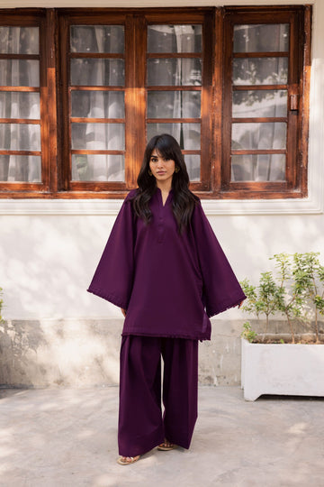 2 PC Solid FSK 03 – Dark Plum