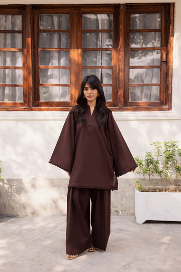 2 PC Lawn Solid FSK 03 – Dark Brown