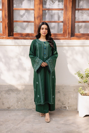 2PC Summer Embroidered Dress - 1203