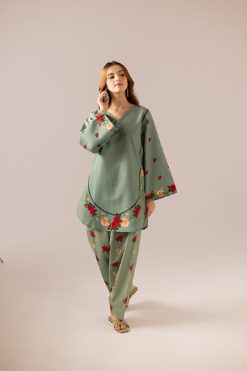 2PC Summer Lawn Dress- PRT L14