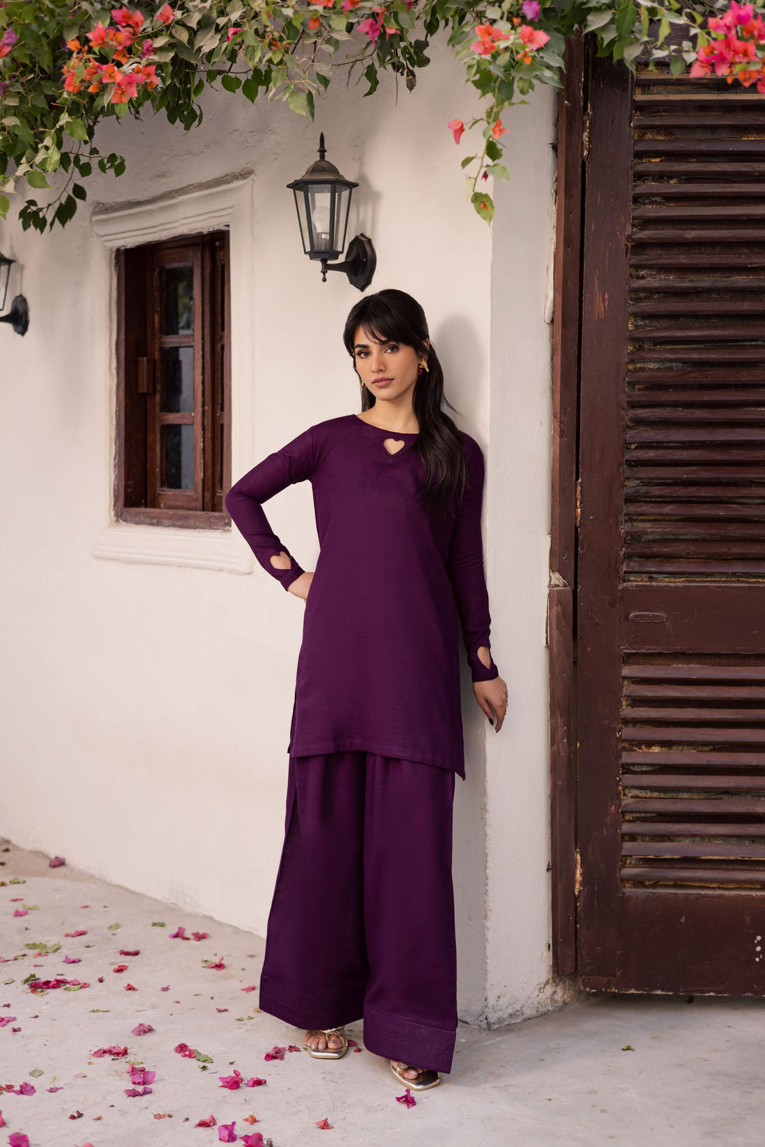 2PC Lawn Solid HSK 06 – Dark Plum