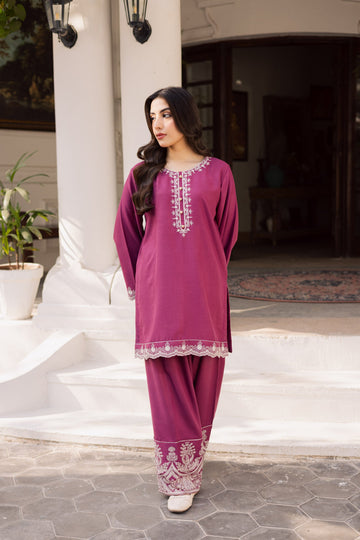 2PC Summer Embroidered Dress-1195