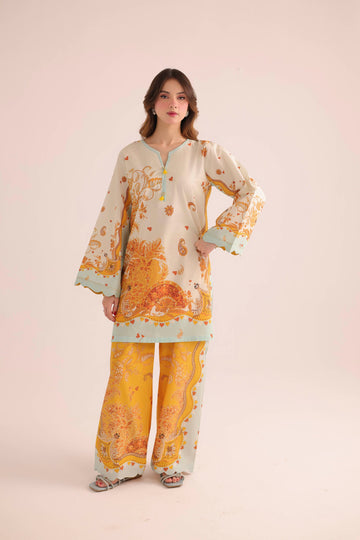 2PC Summer Lawn Dress- PRT L42966