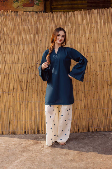 2PC Embroidered Lawn MSK 05 – Teal