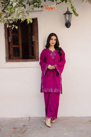 2PC Summer Embroidered Dress - 1177