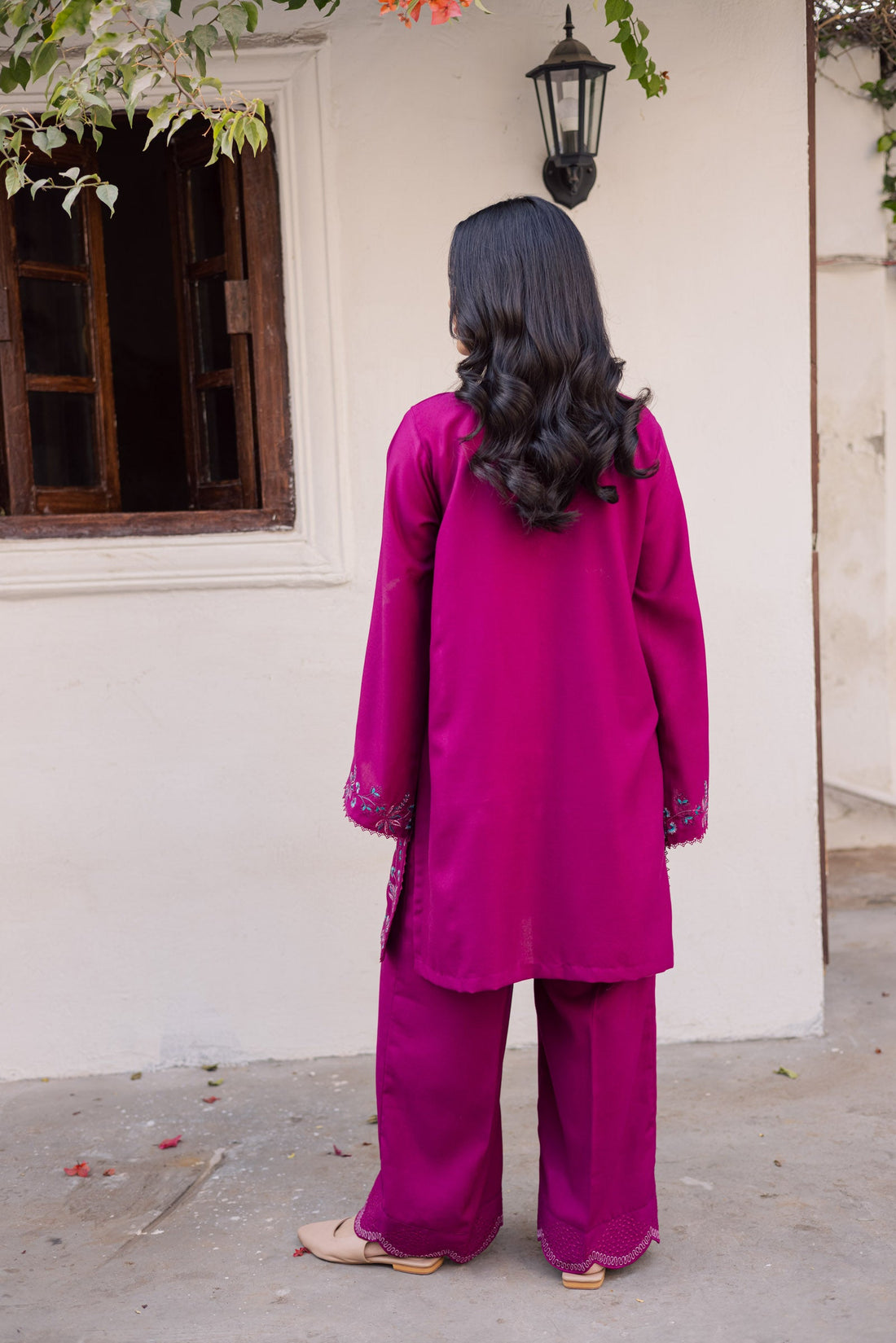 2PC Summer Embroidered Dress - 1177