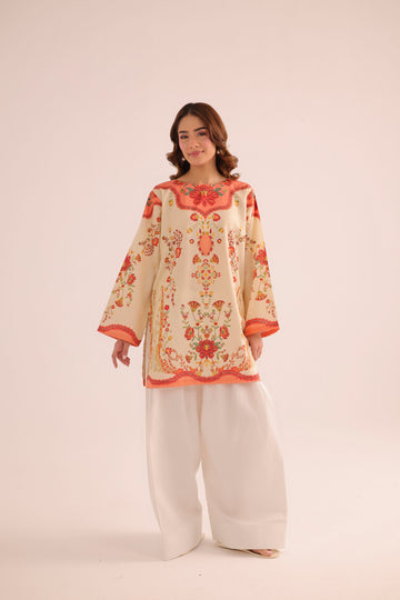 1PC Printed Lawn Kurta - PRT L43291