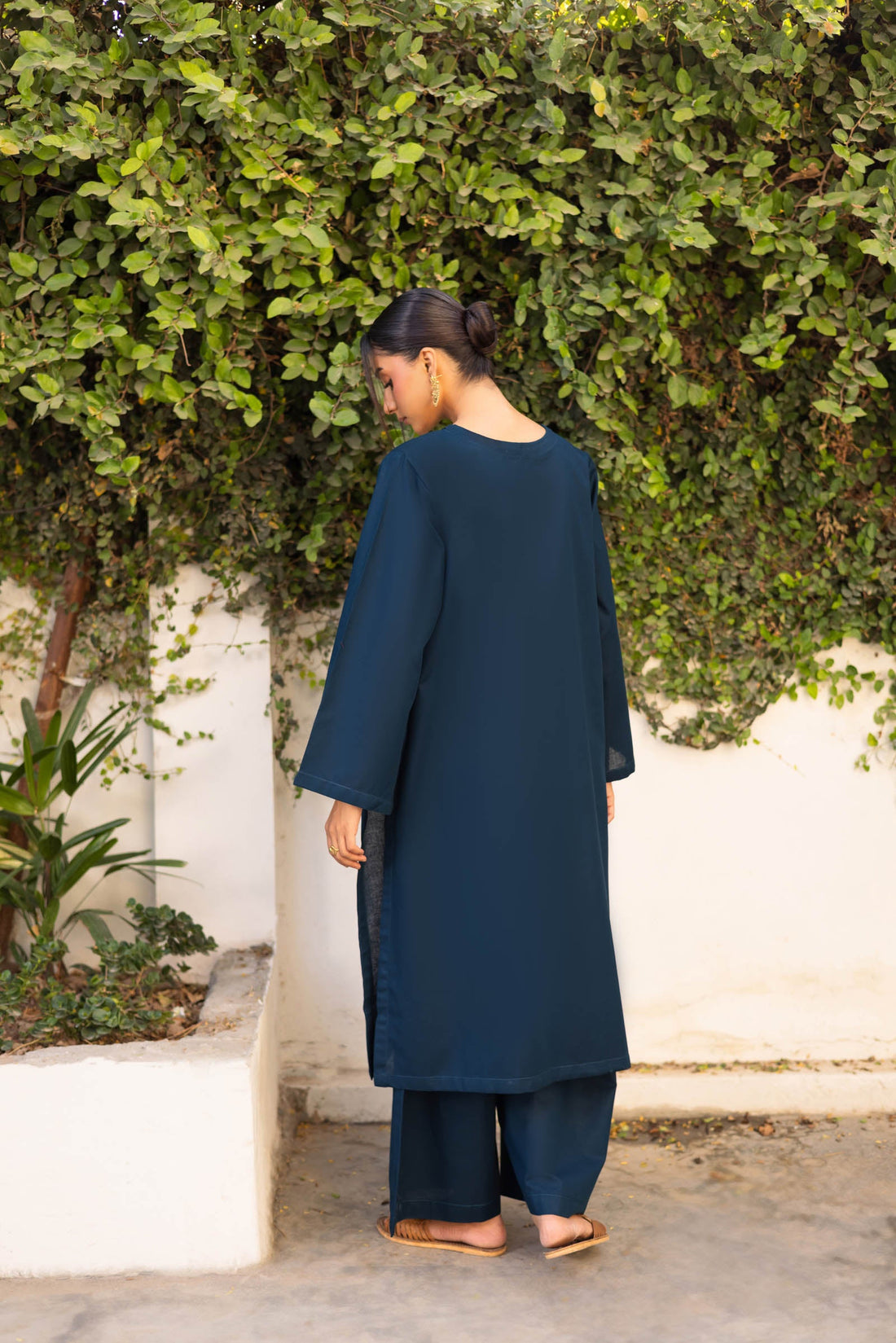 2 PC Lawn Solid PSK 01 - Teal