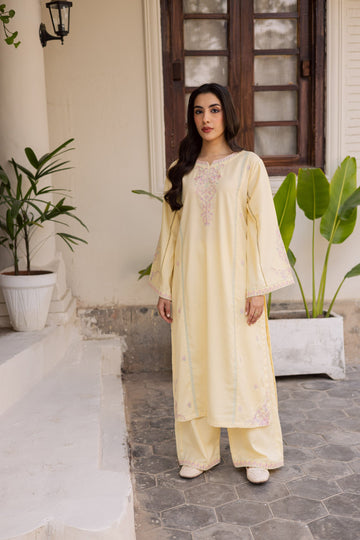 2PC Summer Embroidered Dress-1185