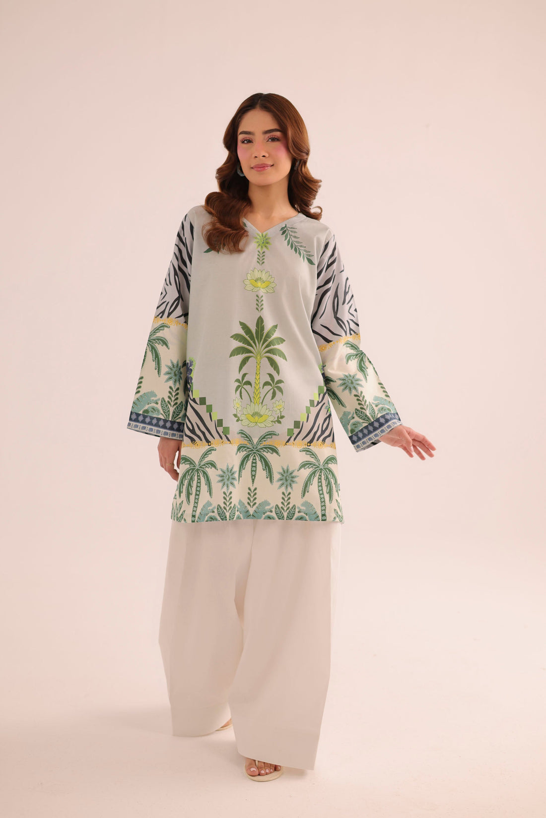 1PC Printed Lawn Kurta - PRT L43301