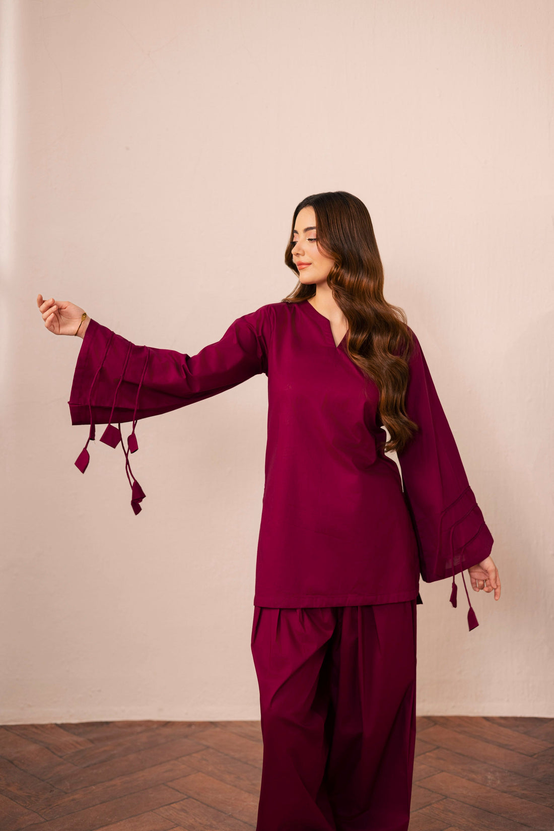 2PC Corset Dress - 08 Dark Plum