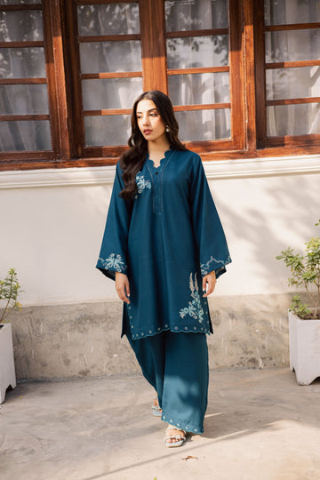 2PC Summer Embroidered Dress - 1191