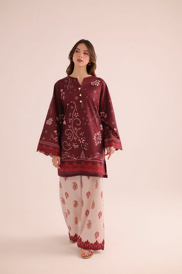 2PC Summer Lawn Dress- PRT L42983