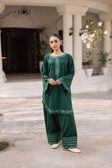 2PC Summer Embroidered Dress - 1183