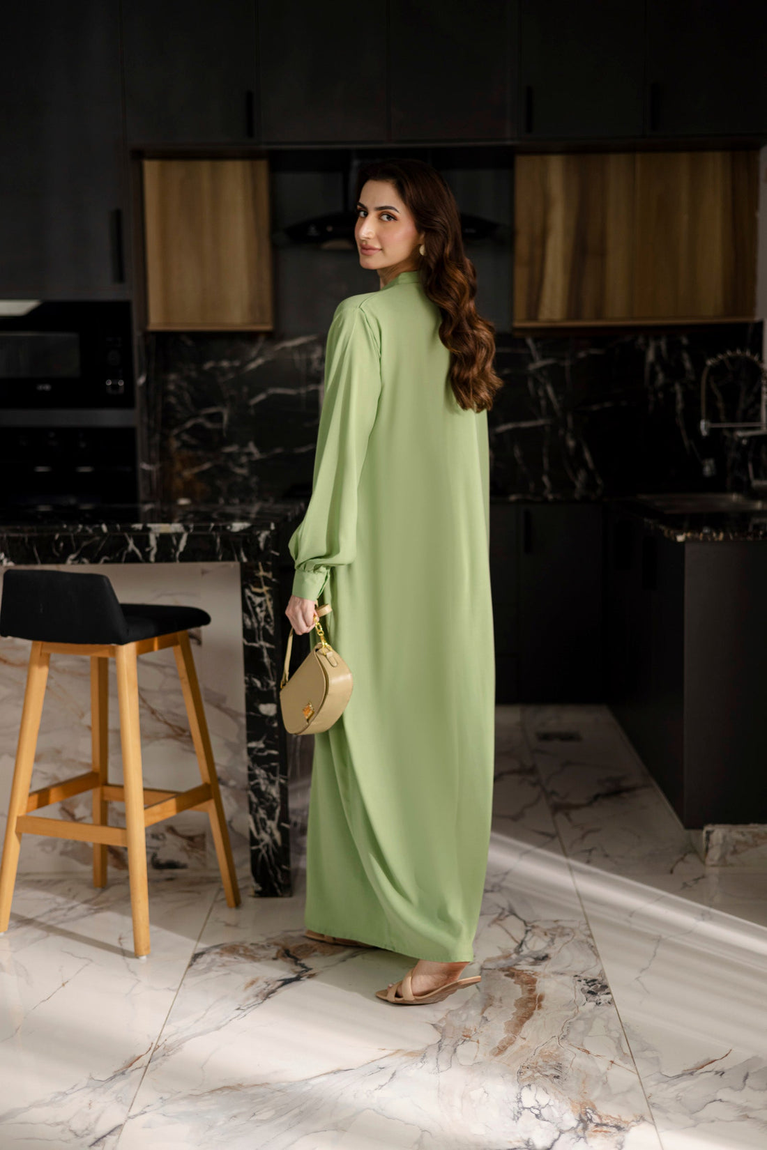 Solid 2PC Dress - SP-05 Mint Green