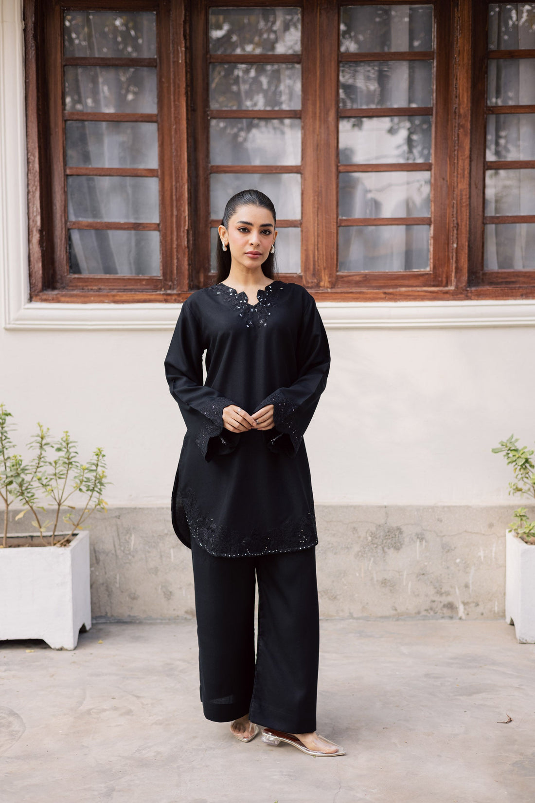 2PC Summer Embroidered Dress - 1208