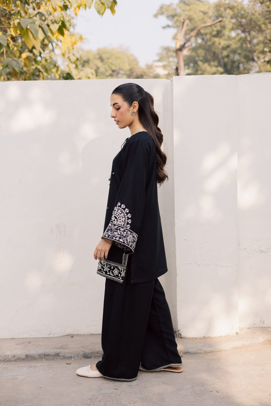 2PC Summer Embroidered Dress - 1201