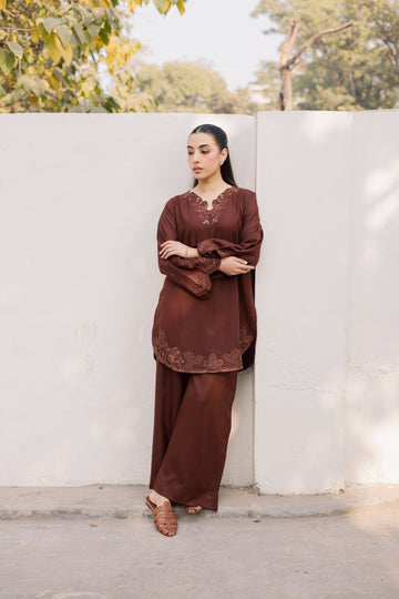 2PC Summer Embroidered Dress - 1210