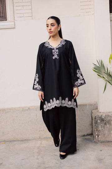 2PC Summer Embroidered Dress - 1205