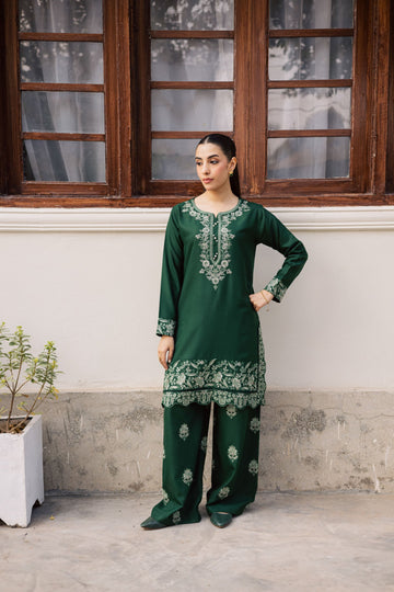 2PC Summer Embroidered Dress - 1187