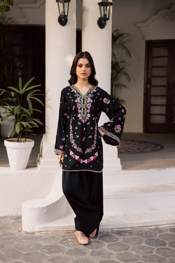 2PC Summer Embroidered Dress - 1207