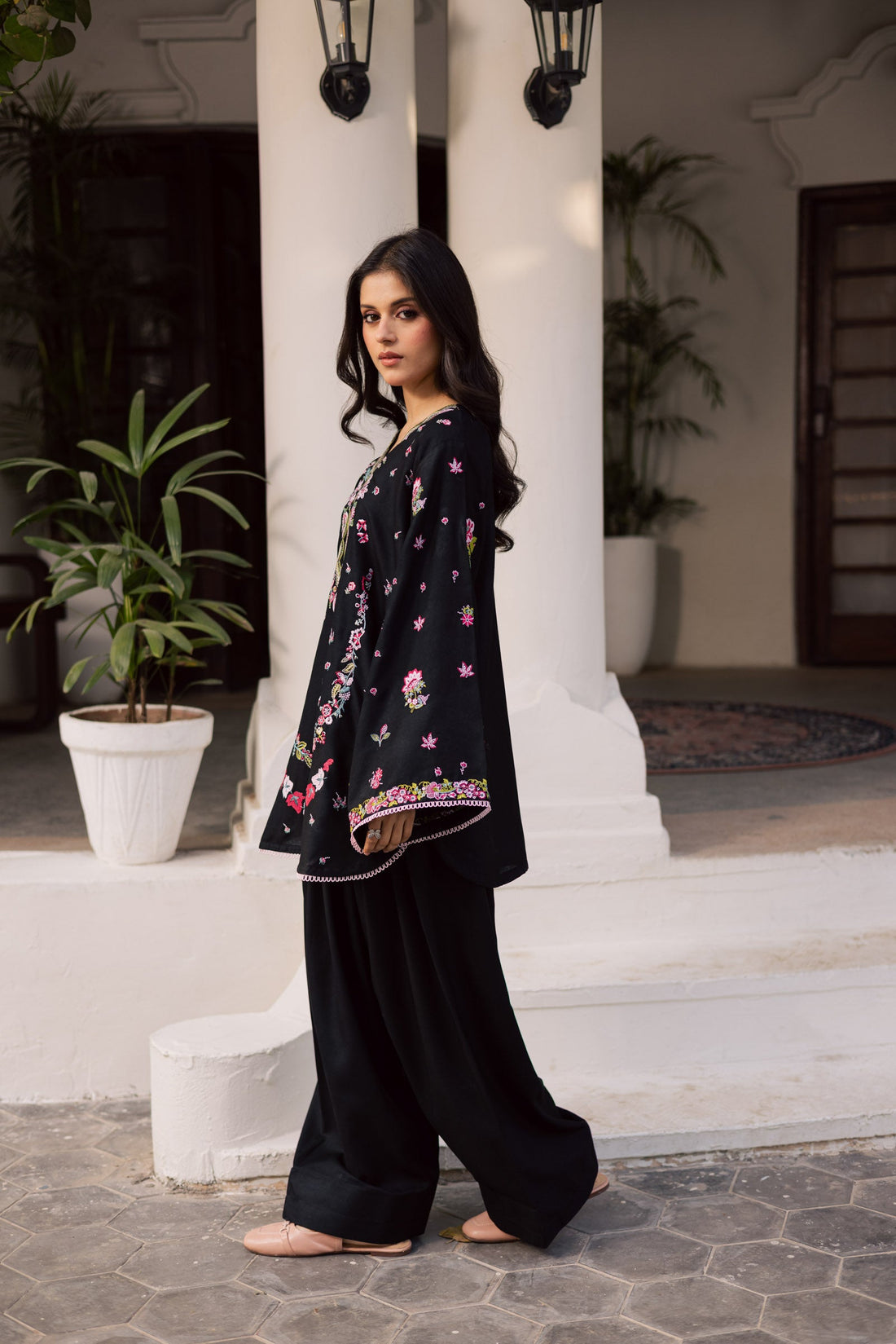 2PC Summer Embroidered Dress - 1207