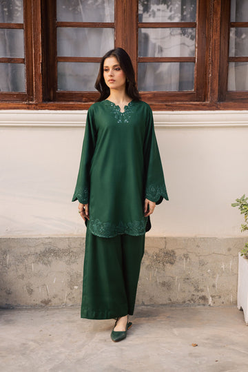2PC Summer Embroidered Dress - 1211