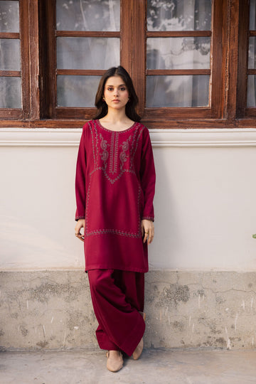 2PC Summer Embroidered Dress - 1197