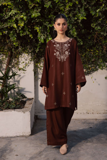 2PC Summer Embroidered Dress - 1196