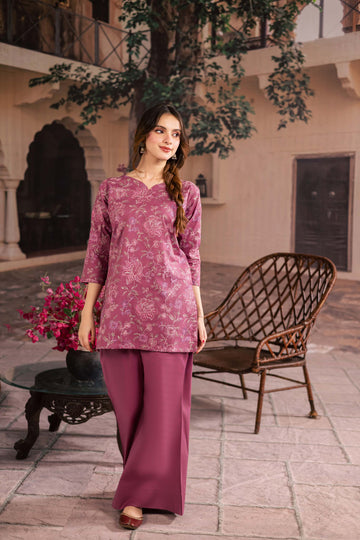 2PC Summer Embroidered Dress - 1239