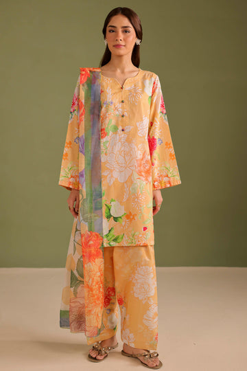 3PC Printed Lawn Suit - 42659