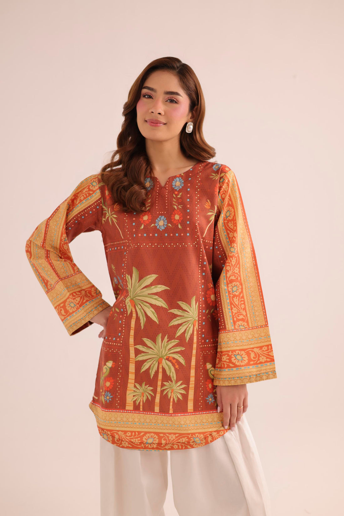 1PC Printed Lawn Kurta - PRT L43279