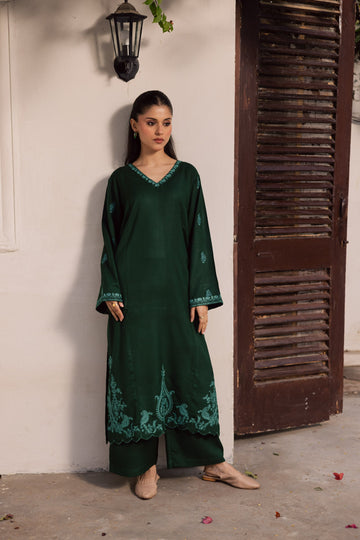 2PC Summer Embroidered Dress - 1206