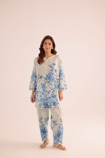 2PC Summer Lawn Dress- PRT L42193