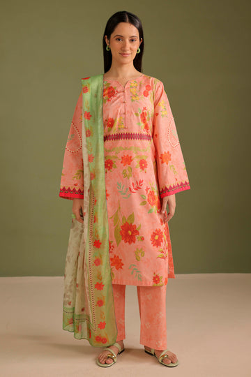 3PC Printed Lawn Suit - 42708